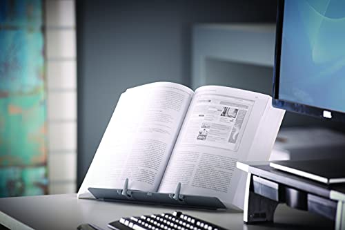 Fellowes Booklift Copyholder - Modern/Silver, Adjustable, Collapsible, for Textbooks & Manuals