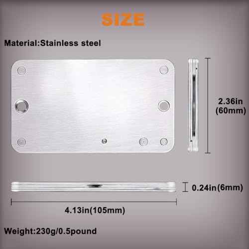 Crypto Seed Storage, Crypto Stanless Steel Capsule Metal Wallet, Cold Storage Backup, 24 Words Bitcoin Key Phrase Storage, Steel Plate, Compatible with Ledger, Trezor, KeepKey