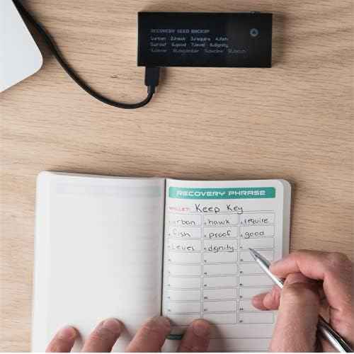 Stonebook - The Original World's Most Secure Crypto Seed Phrase Storage Notebook - Hackproof, Waterproof Cold Storage for Any Crypto Wallet or Hardware Wallet - Compatible with Ledger Nano, Trezor One, Xverse, Metamask & More