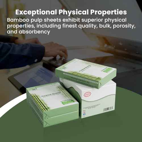 BAM POS Bamboo Printer Paper - 8 1/2¡± x 11¡±- 20LB Multipurpose White Paper - Made from Bamboo Fiber, Renewable Resources, Zero Trees Used - 3 reams (1500 Sheets)