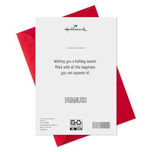 Hallmark Peanuts Christmas Cards (6 Cards with Envelopes) Snoopy and Woodstock