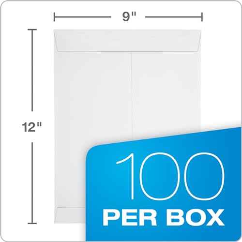 Columbian 9 x 12 Catalog Envelopes, Self Seal Closure, 28 lb White Wove, for Mailing Flat Letter Size Documents, 100 Per Box (COLO342)