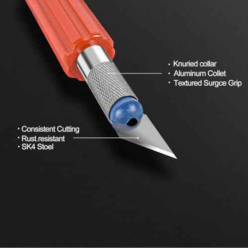 13-piece Precision Exacto Knife Set, including hobby and craft knives as well as blades, is the perfect choice for pumpkin carving, model making and DIY projects.