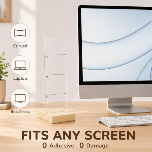 Transparent Acrylic Memo Board for Office Desk - MIOOKISS