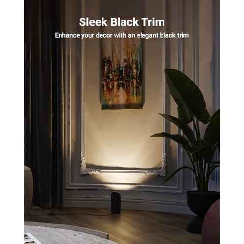 Sunco Uplighting Indoor with Foot Switch, LED Floor Can Light Spotlight, for Indoor Plants 7W, 450 LM, 3000K Warm White, 120V, Non-Dimmable, Black 2 Pack.