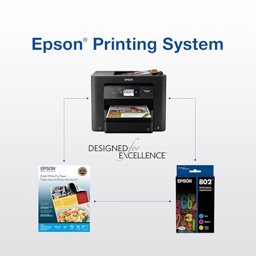 EPSON 802 DURABrite Ultra Ink Standard Capacity Yellow Cartridge (T802420-S) Works with WorkForce Pro WF-4720, WF-4730, WF-4734, WF-4740