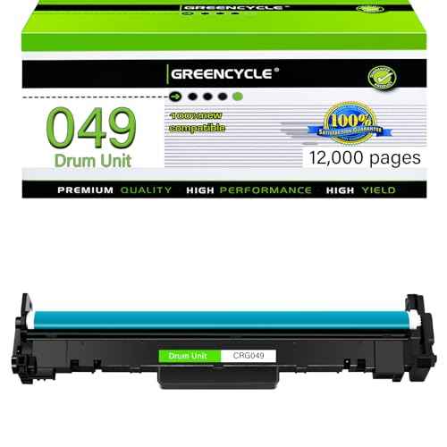 greencycle Compatible 049 Drum Kit Replacement for Canon 049 Drum Unit CRG049 use for ImageCLASS LBP112 LBP113W MF112 MF113W Printer (1-Pack)