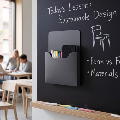 Magnetic File Folder Holders Set for Whiteboards & Metal Surfaces - 8 Pack