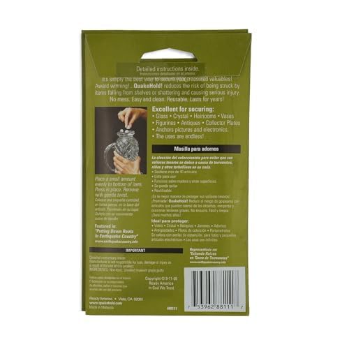 QuakeHOLD! Museum Putty - Secure Your Collectibles | 2 Pack for Ultimate Protection