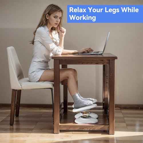 Foot Rest for Under Desk at Work £¬Ergonomic Foot Stool Under Office Desk - Rocking for Fidgeters£¬Effectively Relaxes The Leg Muscles£¬2 Pieces Grey