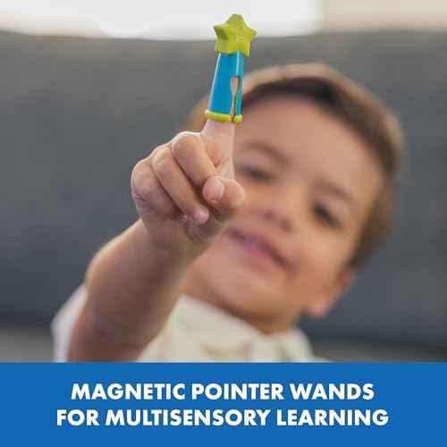Educational Insights Magnetic Pointer Wand Small Group Set - Pointers for Classroom, Magnetic Wands for Kids, Reading Manipulatives and Teacher Tools, Preschool Classroom Pointer Finger Stick, Ages 4+