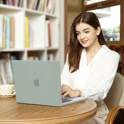MOSISO Compatible with MacBook Pro 14 inch Case 2025 2024 2023 2022 2021 M5 M4 M3 M2 M1 A3434 A3112 A3185 A3401 A2918 A2992 A2779 A2442, Hard Shell&Keyboard Cover&Screen Film&Pouch, Antique Green