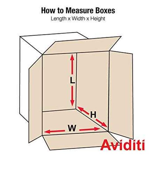 AVIDITI Shipping Boxes Small 18"L x 12"W x 6"H, 25-Pack | Corrugated Cardboard Box for Packing, Moving and Storage