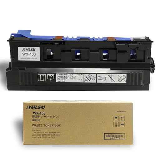 WX103 Toner Waste Container Replacement for Konica Minolta WX103 WX-103 WX 103, WX103 Waste Toner Box Works with Bizhub C364e c224e 284e 308 368 C258 C284 C368 C454 C308 C558 C658 Printers