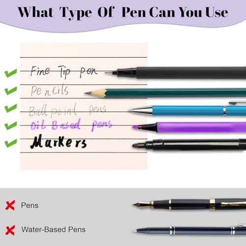 3x3 Inch Transparent Sticky Notes 300 Sheets, Clear Translucent Lined Self-Adhesive Memo Repositionable Reminder Pad for Office, College Students, Planners, Journals, School Supplies (Purple)