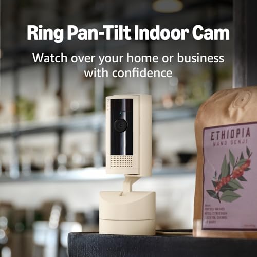 Ring Pan-Tilt Indoor Cam | See all around your home or business with 360° pan coverage, HD video, plus Two-Way Talk (2024 release) | Starlight