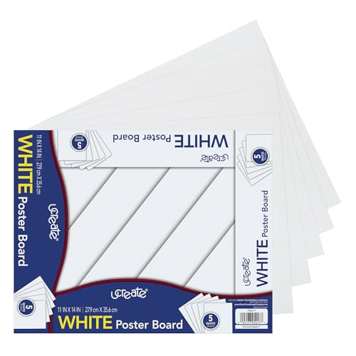 UCreate Poster Board Small Size for Projects & Displays - 12pt Coated Matte Surface (Variation 5)