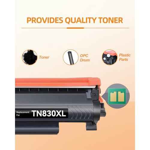 TN830XL Toner Cartridge Replacement for Brother TN830XL TN830 XL Toner TN-830XL Work for Brother DCP-L2640DW HL-L2460DW MFC-L2820DW HL-L2405W HL-L2480DW HL-L2400D (1 Black)