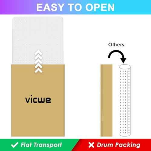 Vicwe Office Chair Mat for Carpet, 32''x 48'' Computer Desk Chair Mat for Carpeted Floors, Easy Rolling Hard Mat for Office Chair on Carpets, Anti-Slip Carpet Protector Mat Clear,Ship Flat