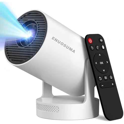 Mini Portable Projector with Wifi6 and Bluetooth, 4K Projector Support 5w Sound Base Speaker, 160 ANSI, Android 11, Auto Vertical Keystone 210¡ÆRotatable Proyector for Home Bedroom Outdoor HY300 ULTRA