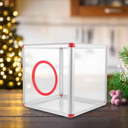 GANAZONO Raffle Supplies Ball Container Ticket Raffle Box Box Aluminum Alloy Props Acrylic Drum Ticket Community Mail Suggestion Mail