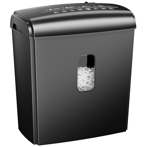 Locksworth 8-Sheet Micro Cut Shredder for Home Office, P-4 Security, 4-Gallon Bin