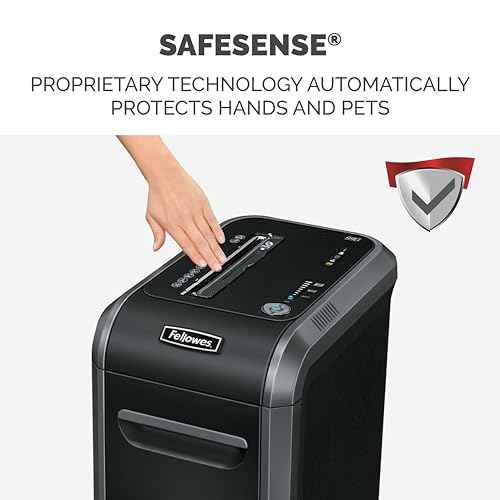 Fellowes Powershred 99Ci 18-Sheet 100% Jam-Proof Heavy Duty Crosscut Paper Shredder Machine for Office and Home, Black/Gray 3229904