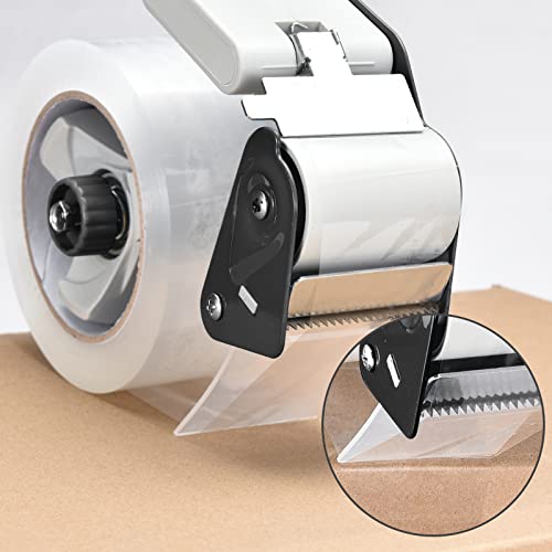Pacific Mailer 2-Inch Packing Tape Dispenser Gun — Side-Loading, Heavy-Duty Black