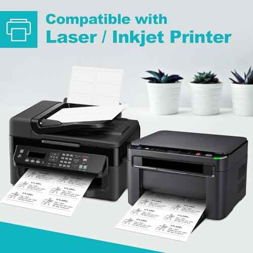 (10 Up 5,000 Pcs) 2"x4" Shipping Address Labels for Laser & Inkjet Printers,500 Sheets Permanent Adhesive 10 per Page Shipping Labels, 1/10 Page Stickers, 10 Labels per Sheet
