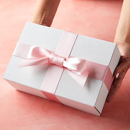 Stockroom Plus Cardboard Boxes - 9 x 6 x 3-Inch, White, 50-Pack - Mailers & Gift Boxes with Lids - Corrugated Packaging for Storage & Mailing
