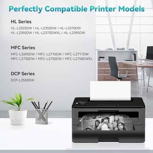 MFC-L2690dw Toner for Brother (Compatible TN-760 TN-730 Toner Cartridge) Replacement for TN730 TN760 Use for Brother MFC-L2690DW MFC-L2710DW HL-L2370DW HL-L2390DW MFC-L2750DW DCP-L2550DW (2 Black)