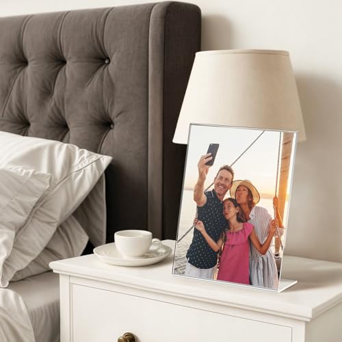 3 Pack Acrylic Sign Holders 8.5x11 Inches, L-Shape Flyer Display Stands — Dooiclear