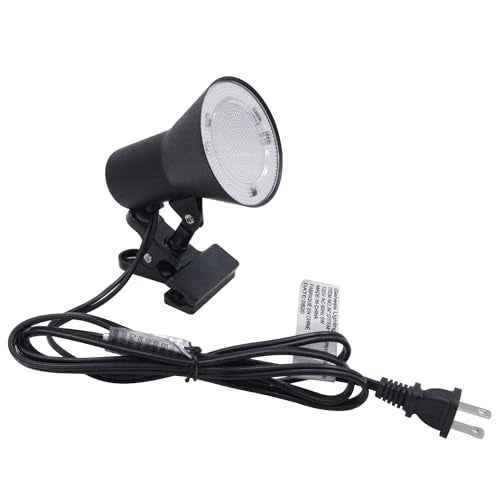 LED Clip-on Desk Lamp, 360¡Æ Adjustable Clamp Desk Light with Switch, 5W 280LM 4000K Cool White Small Table Light Plug-in for Home Office, Study, Dorm, ETL Listed
