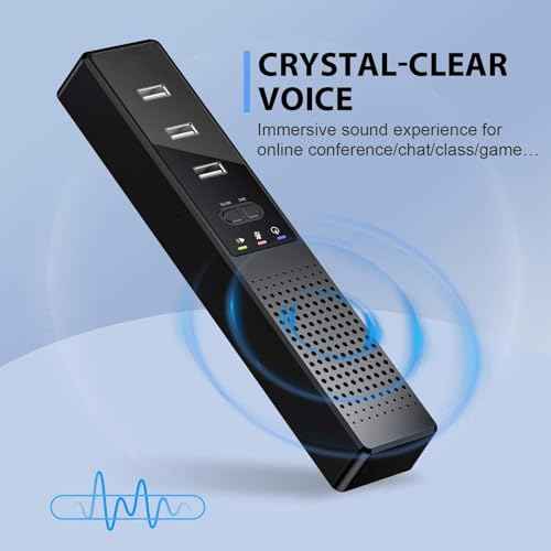 3 in 1 USB Computer Speaker with Microphone, PC Laptop Desktop Conference Speaker with Mic for Smart Home Office and Online Study£¬360 Degree Enhanced (Classic tpye-c)