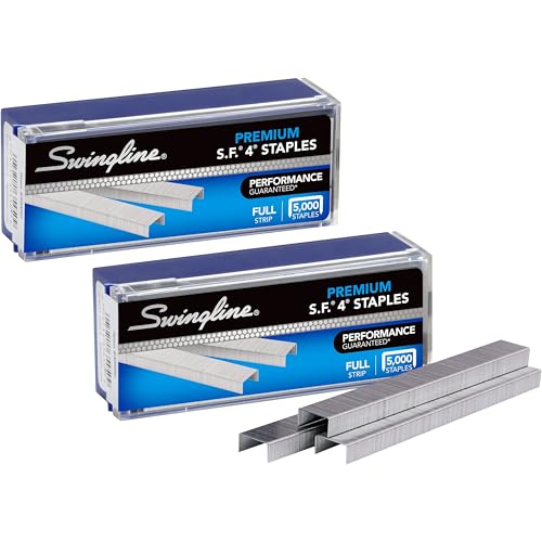 Swingline Premium Staples 2 Boxes / 5000 Staples Each for Desktop Staplers, 1/4" Leg, 210/Strip, Fits Most Standard Staplers