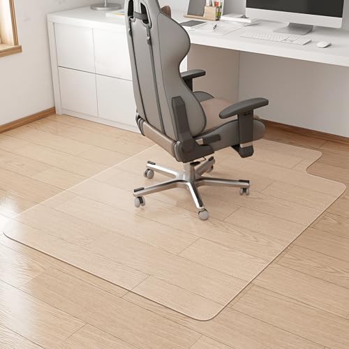 KMAT 36x48 Hard Floor Chair Mat with Lip, Easy Glide Office Desk Floor Protector