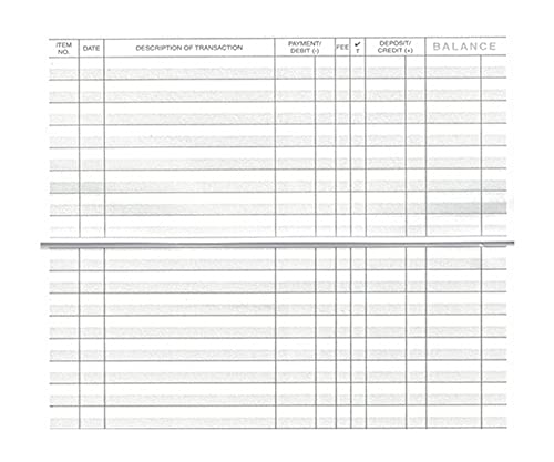 WINGS 28-Page Checkbook Register Set of 10 with 2026–2028 Calendars, Blue Cover