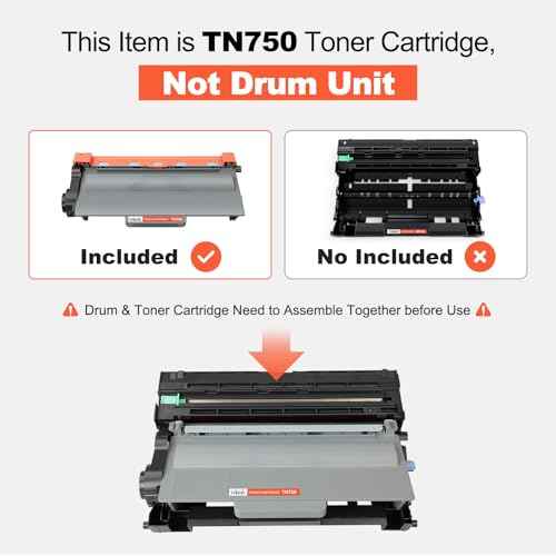 v4ink 2-Pack Compatible Toner Cartridge Replacement for Brother TN-750 TN750 TN-720 TN720 High Yield Toner Cartridge for Brother hl-5470dw HL-5450dn hl-6180dw mfc-8710dw mfc-8950dw mfc-8910dw Printer