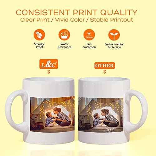L&C Black Sublimation Ink Autofill Refill for EcoTank Printers ET 2800 ET 2803 ET 2720 ET2760 ET2850 ET5800 ST-2000 ST-3000 ST-4000 ST-C4100 Printers