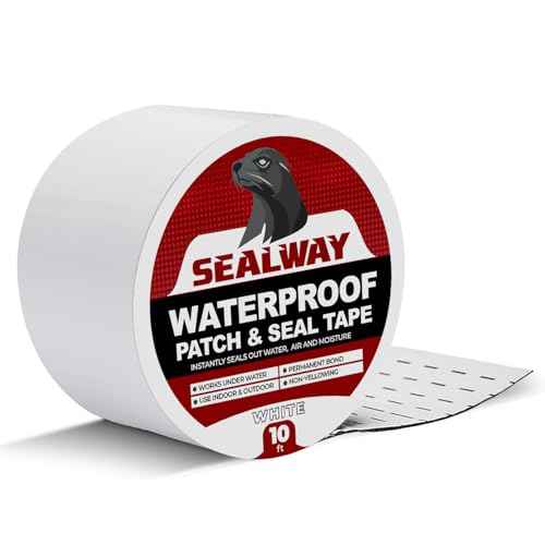 White RV Roof Sealant Tape, 2" x 10' Waterproof Repair Seal Tape ? Extra Thick, UV-Resistant, Weatherproof Patch for Permanent Leak Sealing on RVs, Trailers, and Mobile Homes