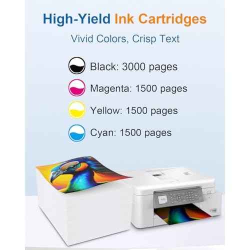 LC402XL Ink Cartridges Replacement for Brother LC402 XL Ink Cartridges for Brother MFC-J5340DW MFC-J6540DW MFC-J6940DW Printers, 5 Pack High Yield(2 Black, 1 Cyan, 1 Magenta, 1 Yellow)