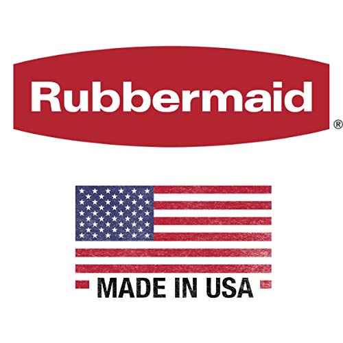 Rubbermaid,White Dual-Action Swing Lid Trash Can, 11.25 Gallon, for Home/Kitchen/Bathroom/Garbage