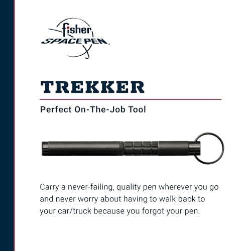 Fisher Space Pen Trekker Space Pen, Ballpoint, Brass, Matte Black, Black Ink, Gift Box