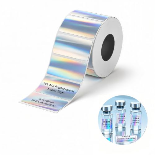NIIMBOT M2/M3 Thermal Transfer Labels 40mm×20mm Laser Silver Pack