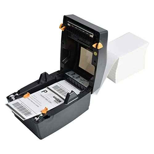 4x6 Thermal Labels, FungLam 2000 Fanfold 4" x 6" Direct Thermal Shipping Labels, Thermal Printer Labels with Perforated line, Permanent Adhesive, Compatible Zebra, Rollo Label Printer