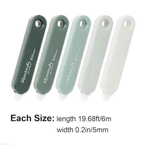 5 PCS Correction Tape with Lid, Easy to Use Correction Tapes, White Applicator for Instant Corrections