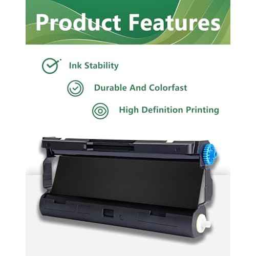 4-Pack Compatible with Brother PC501 Fax Cartridge, Black, 150 Sheets