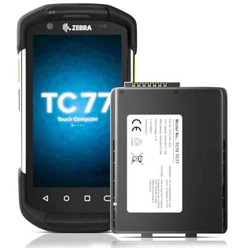 Replacement Battery for Zebra for Symbol TC77 TC70 TC75 TC72 TC70X TC75EK TC75AH TC75GK TC700H TC700K TC77HL TC75x TC720L TC75FK Handheld Barcode Scanner BTRY-TC7X-46MPP-01 / BT-000318