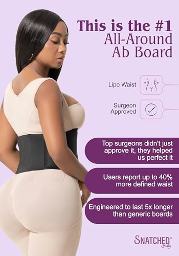 Snatched Body 360 Liposuction Wrap Foam Board - Medium Black