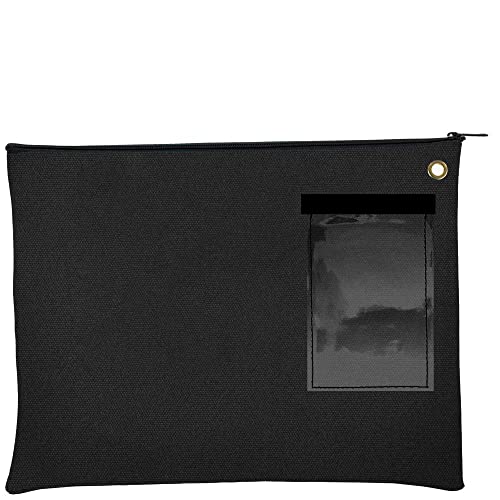 BankSupplies Canvas Interoffice Mailer, 14 oz. - 14W x 11H Black